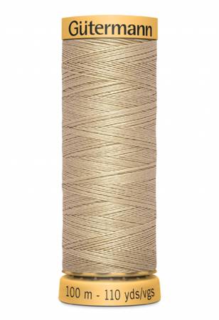 GÜTERMANN - 100% Cotton Thread - Thread Weight: 50 wt - Sahara - 100 M