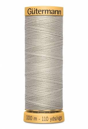 GÜTERMANN - 100% Cotton Thread - Thread Weight: 50 wt - Sand - 100 M