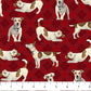 Northcott Fabrics -  For the Love of Pete - Red - Sold by the half metre