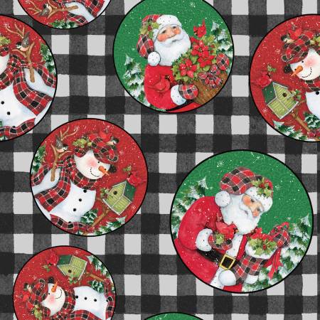 Christmas by Susan Winget Collection - Plaid Santa