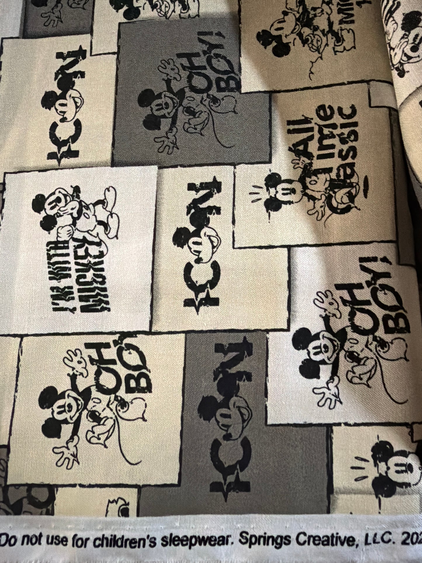 Disney Box   - Various Mickey Mouse and other Disney Licensed Fabric  -  Mega Stash