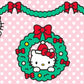 Hello Kitty by San Rio brought to us by Springs Creative - Holiday Wreaths - Pink