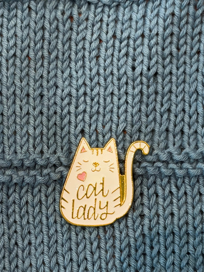 Enamel Pin  - Cat Lady