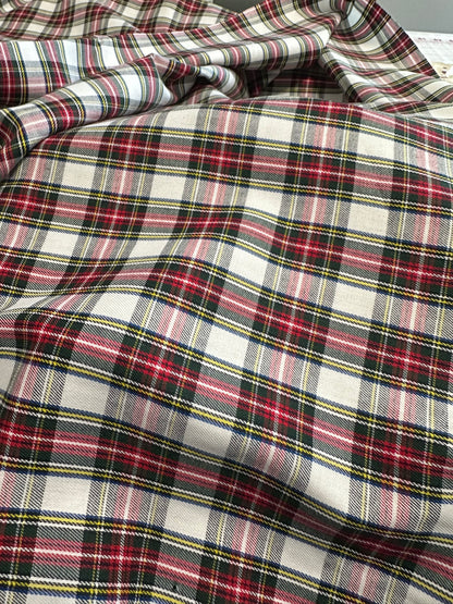 last full yard of fabric 

House of Wales Plaid Collection by Robert Kaufman - Ivory