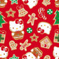 Hello Kitty by San Rio brought to us by Springs Creative - Hello Kitty Gingerbread on Red