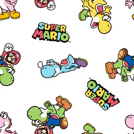 Coming soon - Springs Creative - Nintendo - Super Mario - Mario and Yoshi - Priced per half metre