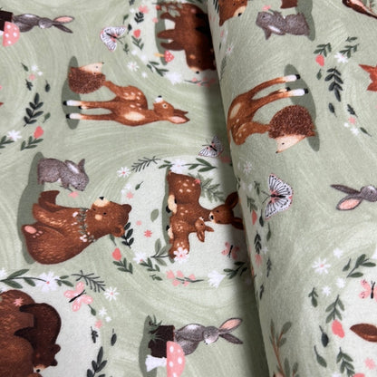 Last 12.5” x width of fabric Flannel - 3 Wishes - Baby In Bloom Flannel by Jo Taylor Collection - Picture Perfect