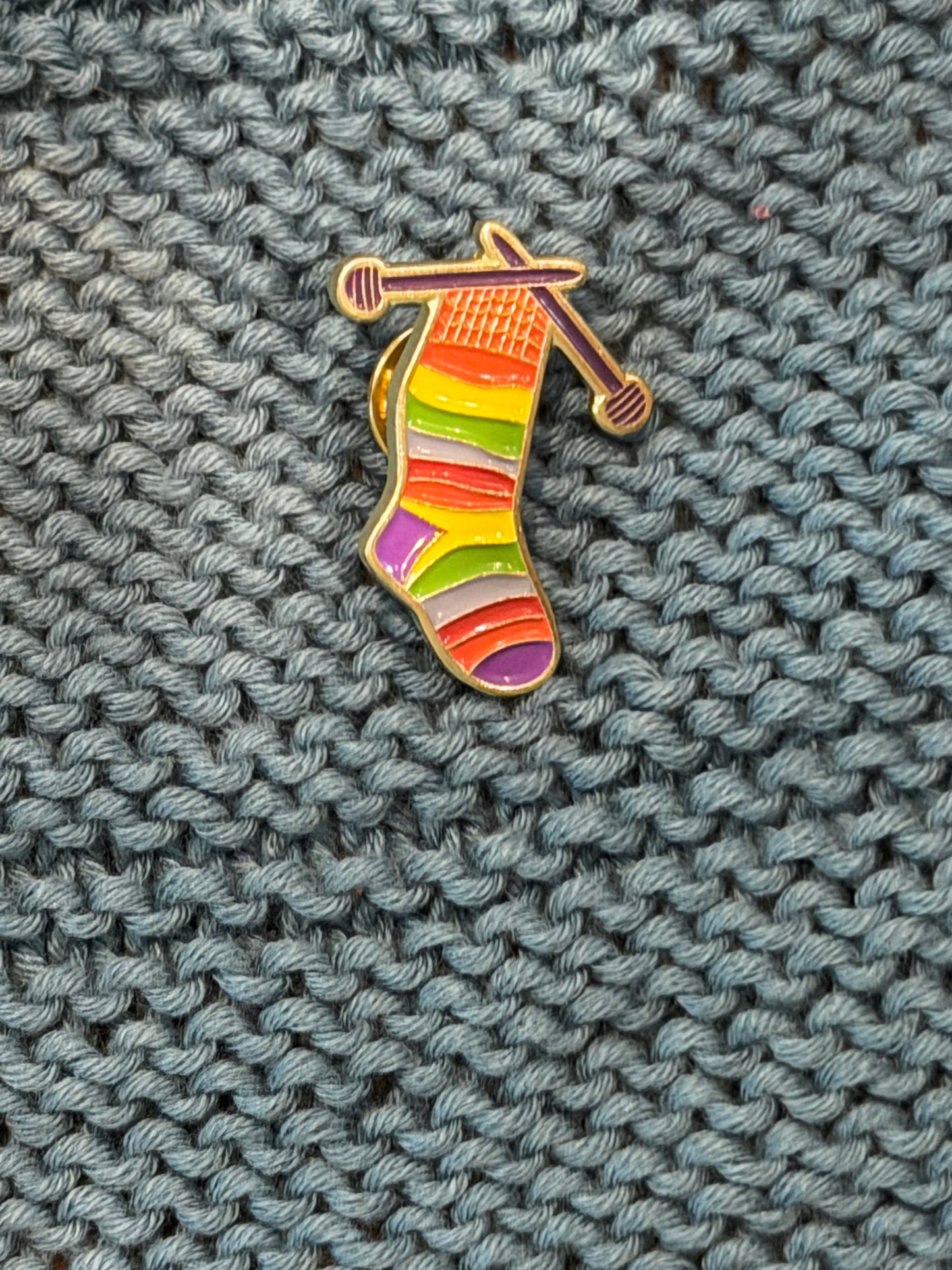 Enamel Pin  - Knitting Socks