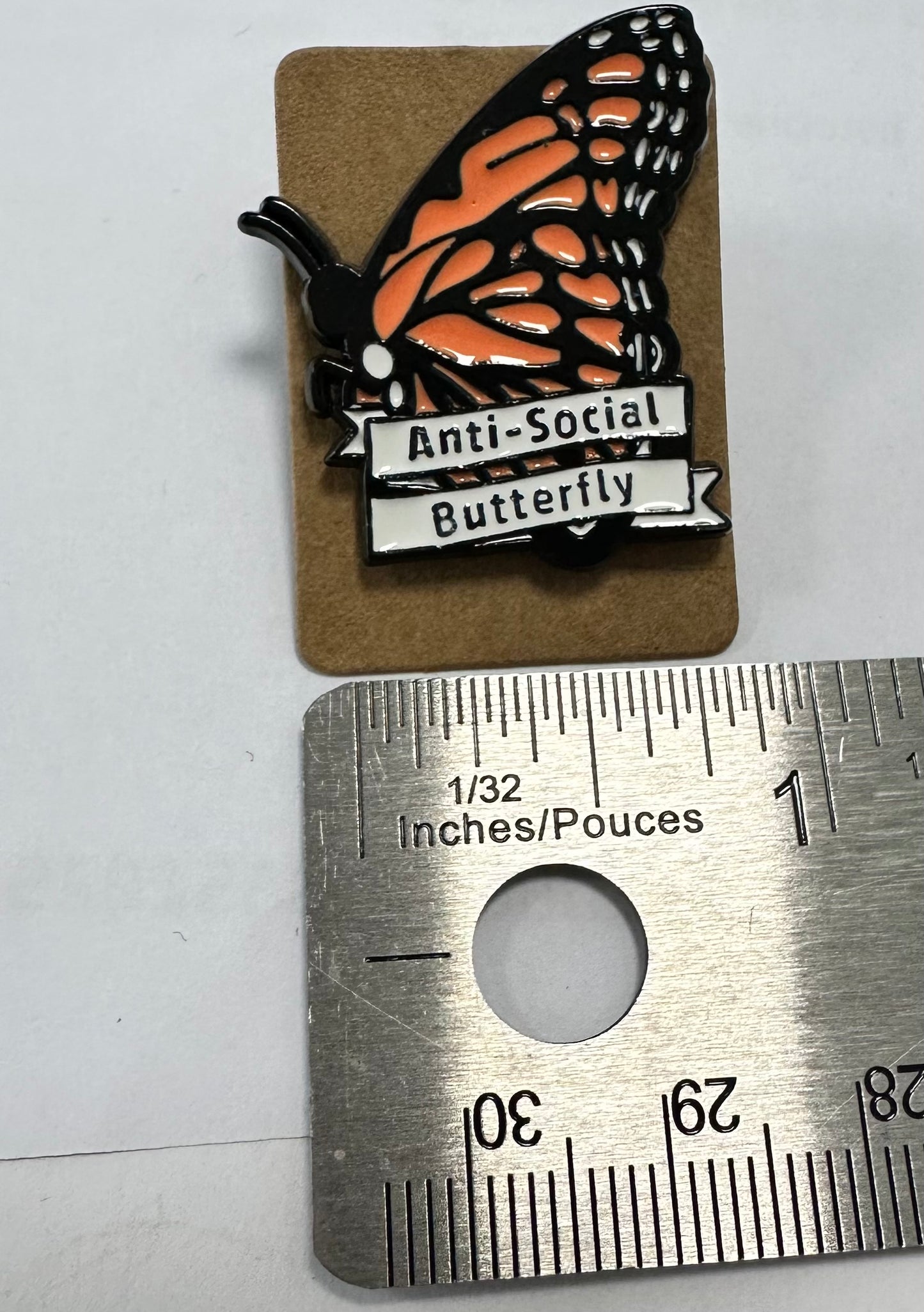 Enamel Pin  - Anti-Social Butterfly