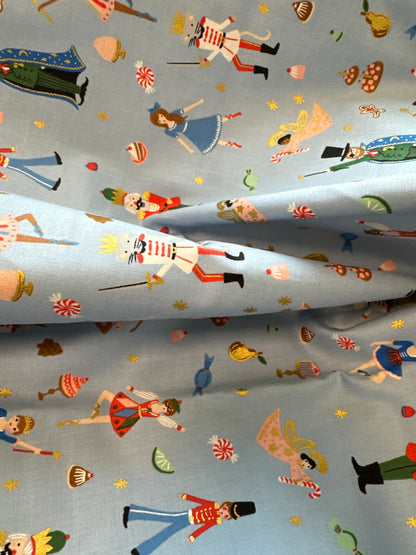 Holiday Classics by Rifle Paper Co.  - Land of Sweets - Powder Blue - Metallic