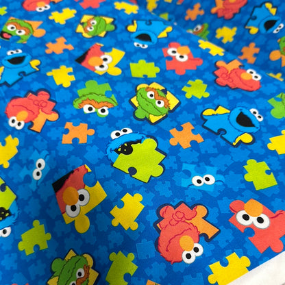 Sesame Street - Pièces de puzzle Bleu royal