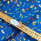Robert Kaufman Fabrics - Lake House by Mary Lake Thompson for Robert Kaufman - Lagoon Fly Toss - Lures on Blue - Priced per half metre