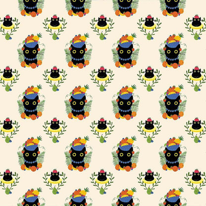 Dear Stella - Carmen Purranda - Vanilla -  by Leezaworks Collection - Priced per half metre