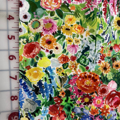 Last cut from bolt - 18.5" x width of fabric - Dear Stella  - Summer Garden - Multi - Chasing the Sun