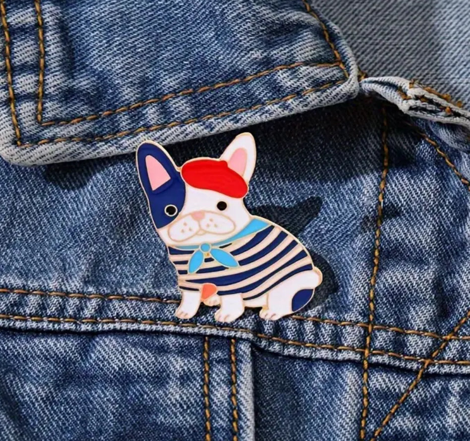 Enamel Pin - Cute French bulldog