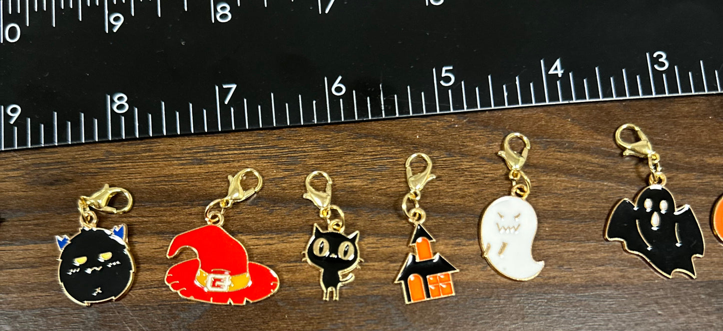Halloween Themed Stitch Markers -  Cute Halloween Themed