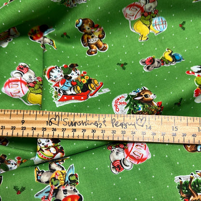 Christmas Joy  - Main Green - Cottage Mama Christmas Joy Collection for Riley Blake