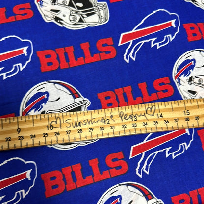 NFL Teams - Buffalo Bills Cotton - Blue - Per Half Metre