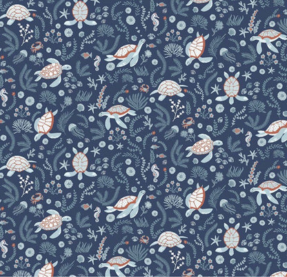 Dear Stella  - Shell We Dance - Turtley Cool - Marina - Priced per half metre