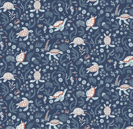 Dear Stella  - Shell We Dance - Turtley Cool - Marina - Priced per half metre
