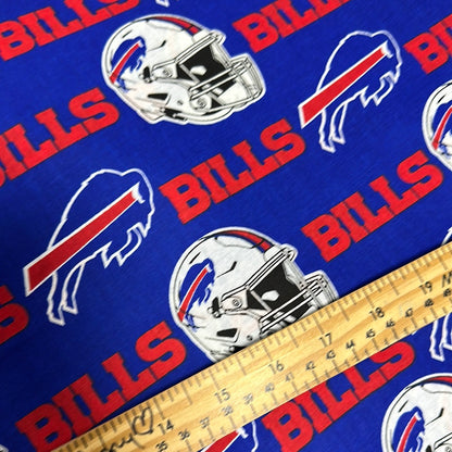 NFL Teams - Buffalo Bills Cotton - Blue - Per Half Metre