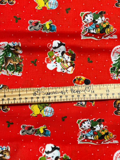 Christmas Joy  - Main Red - Cottage Mama Christmas Joy Collection for Riley Blake
