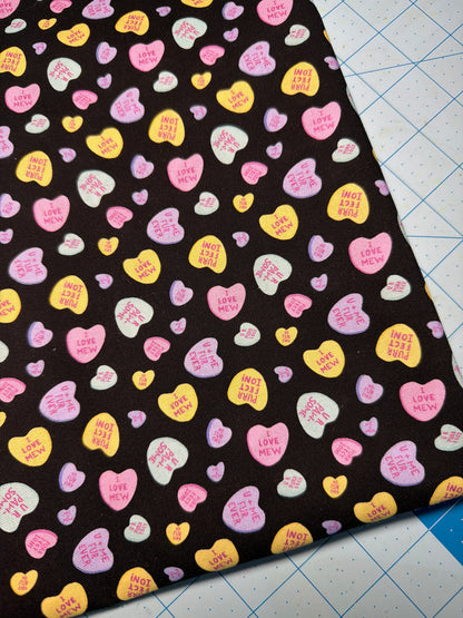 Dear Stella  - Confursation -  Jet - from the Hugs N Purrs Collection by Leezaworks for Dear Stella - Priced by the Half Metre