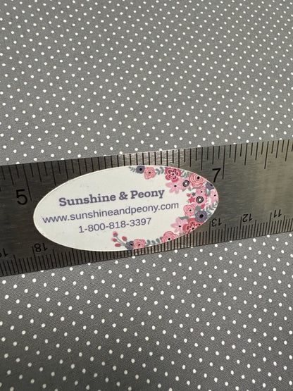 Robert Kaufman Fabrics - Sevenberry Petite Basics  - Pindot on Grey - Priced per half metre
