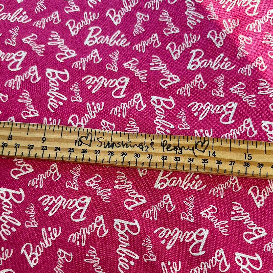 Barbie Hot Pink Fabric, by Riley Blake 