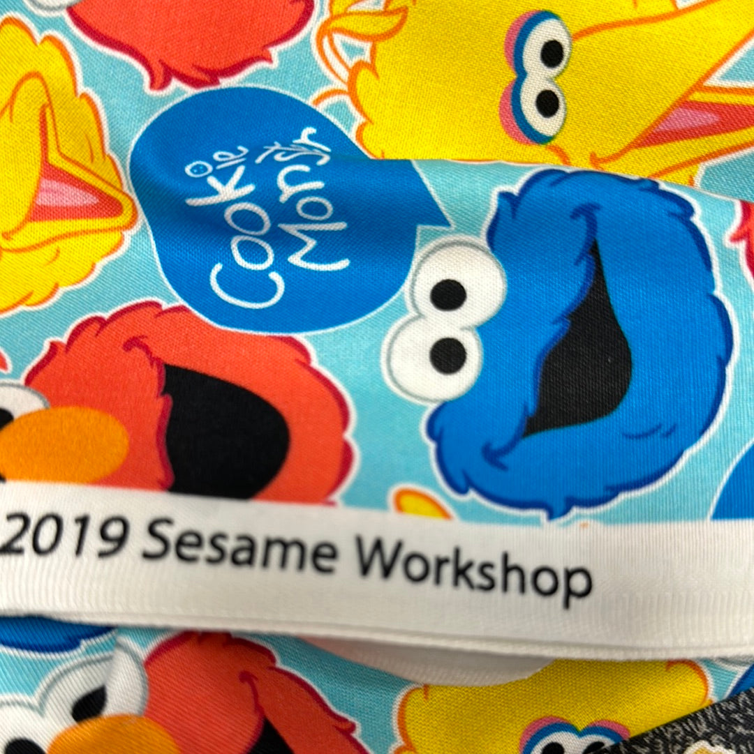 Sesame Street Heads Big Bird, Elmo, Cookie Monster Aqua
