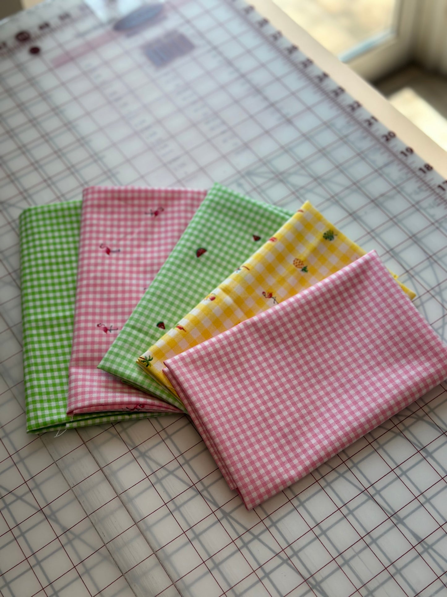 Summer Splash - Gingham  - Fat Quarter Bundle