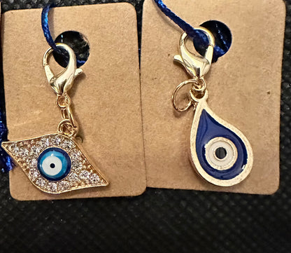 Stitch Markers - Enamel Evil Eye Charms
