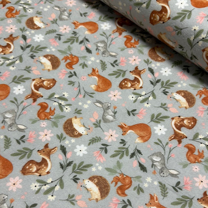 Last cut 19" x width of fabric - Flannel - 3 Wishes - Baby In Bloom Flannel by Jo Taylor Collection - Babies in Bloom