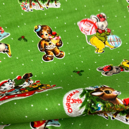 Christmas Joy  - Main Green - Cottage Mama Christmas Joy Collection for Riley Blake