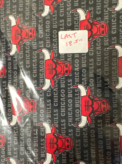 Last cut from bolt approx 18.5” x width of fabric - Chicago Bulls - NBA - 2020