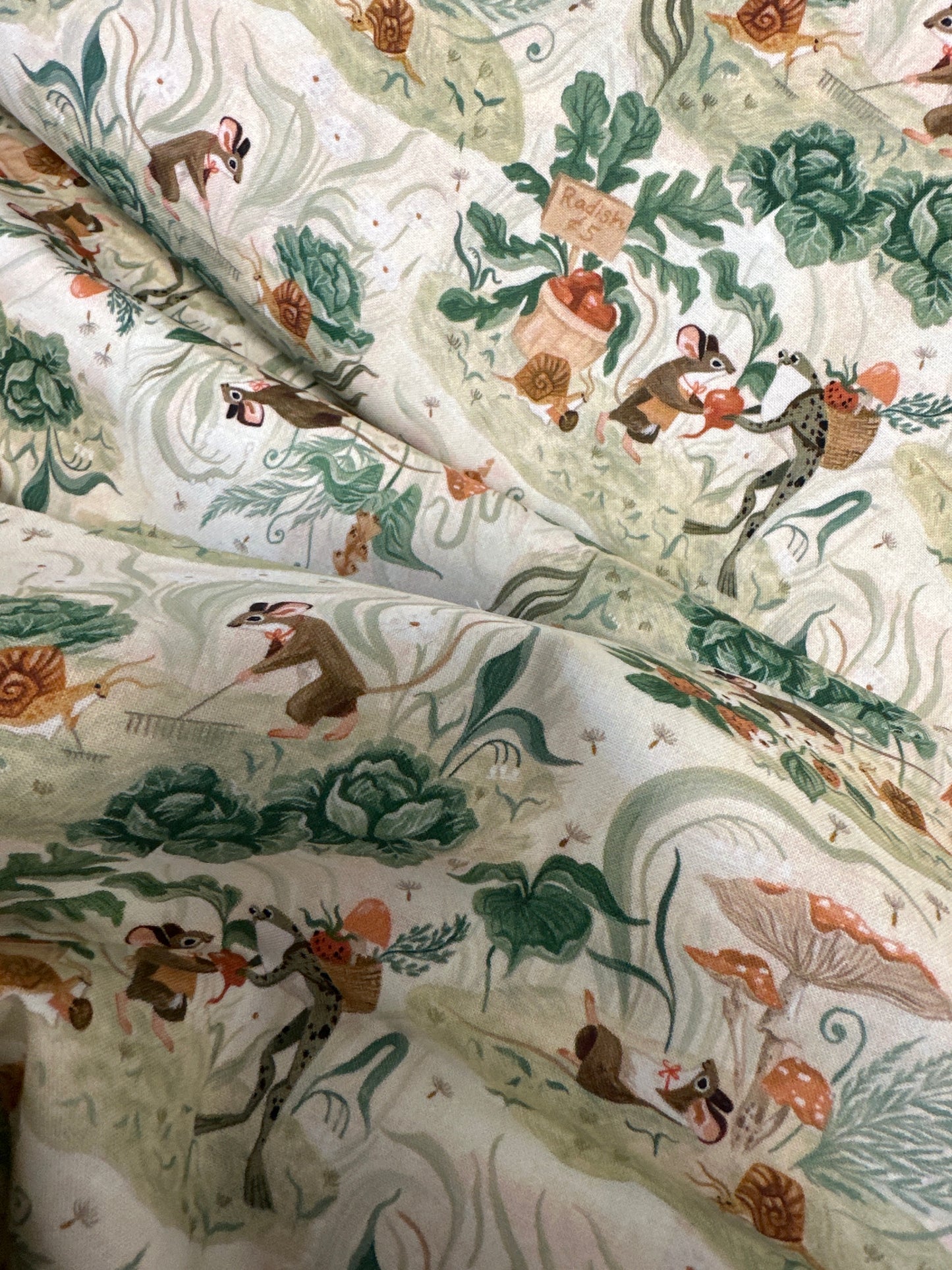Dear Stella - Country Mouse - Vanilla - By Rae Ritchie for Dear Stella - Priced by the Half Metre