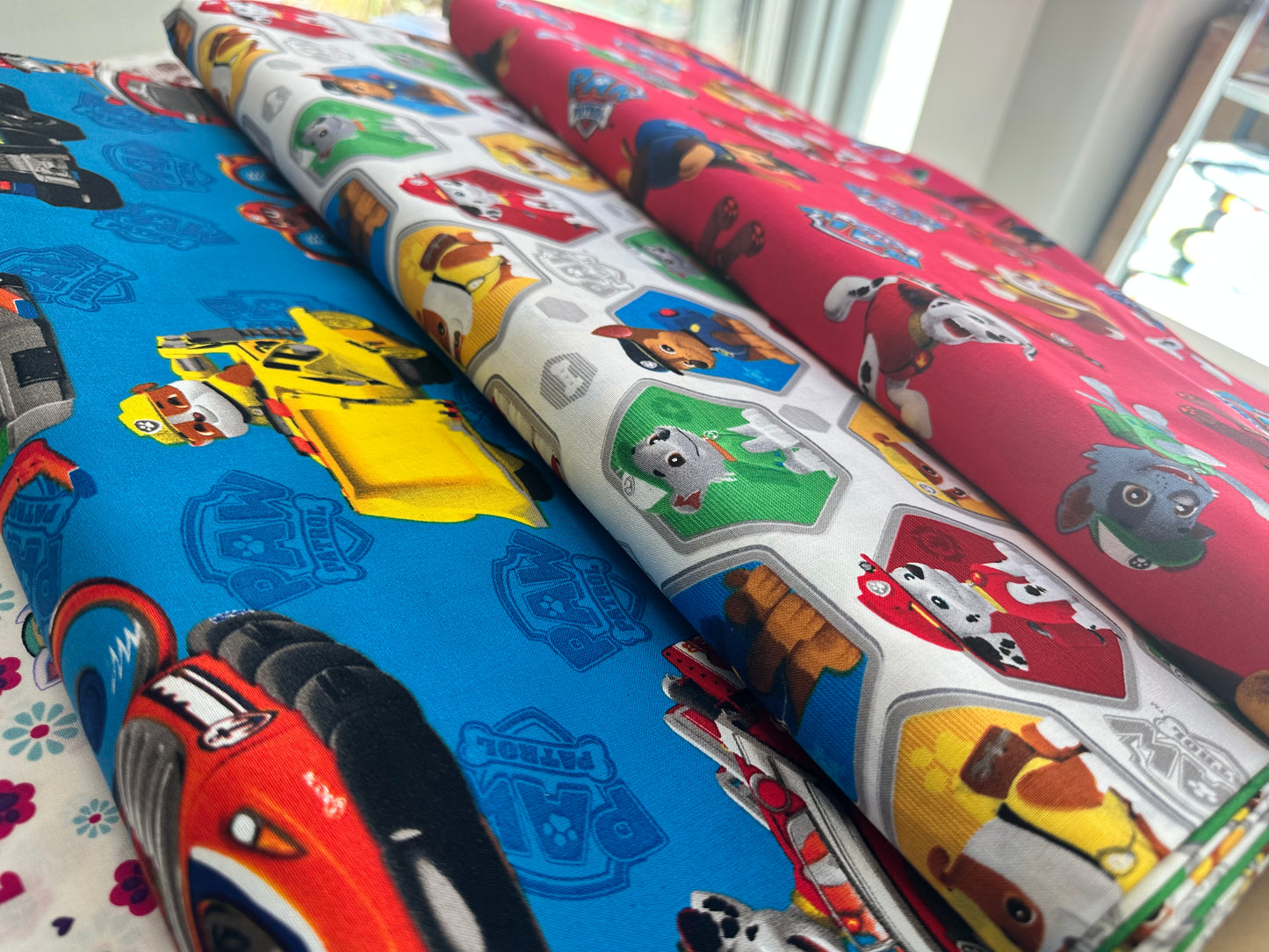 Paw Patrol by David Textiles - Paw Patrol Rescue - White - Priced per half metre