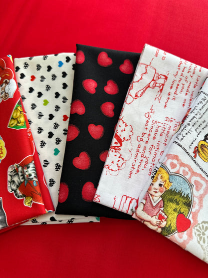 Cheers to Love - Valentines Day  - Fat Quarter Bundle
