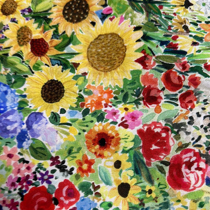 Last cut from bolt - 18.5" x width of fabric - Dear Stella  - Summer Garden - Multi - Chasing the Sun