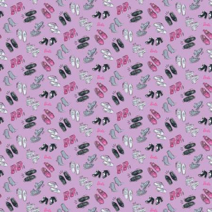 Barbie - Barbie Girl Shoes - Lilac - Riley Blake