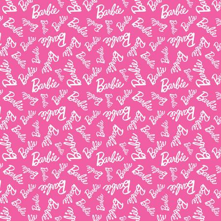 Coming Soon - Barbie - Cotton - Barbie Girl Toss - Hot Pink by Riley Blake