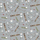 Riley Blake - Golf Days by Tara Reed Collection - Golf Days Main - Gray - Only 2 Pre Cut Fat Quarters available
