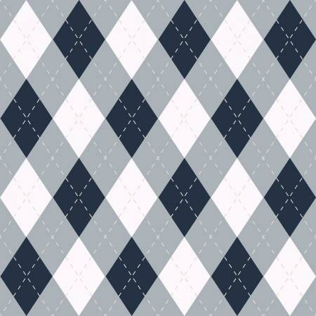 Riley Blake - Golf Days by Tara Reed Collection - Argyle Gray  - Only 2 Pre Cut Fat Quarters available
