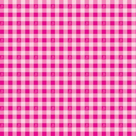 Riley Blake Barbie World Collection - Barbie Gingham - Hot Pink  - Priced per Full Yard 36" x width of fabric