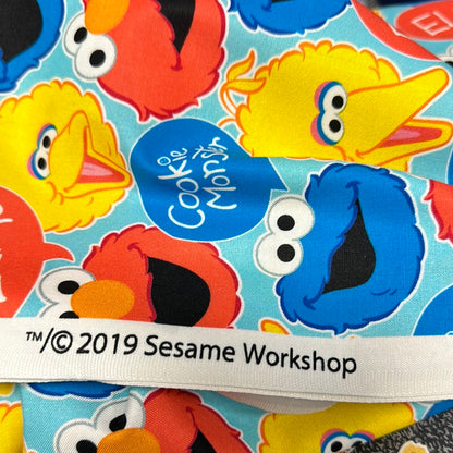 Sesame Street Heads Big Bird, Elmo, Cookie Monster Aqua