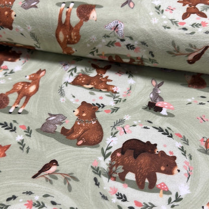 Last 12.5” x width of fabric Flannel - 3 Wishes - Baby In Bloom Flannel by Jo Taylor Collection - Picture Perfect