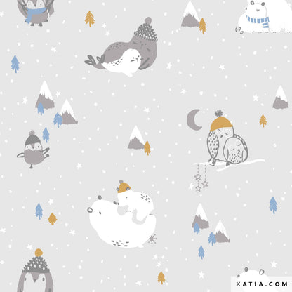 Tricot - Katia Fabrics - Arctic Hugs - Jersey - vendu au demi-mètre 