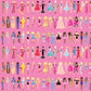 Riley Blake Barbie World Collection - Barbie Dolls - Medium Pink  - Priced per Full Yard 36" x width of fabric