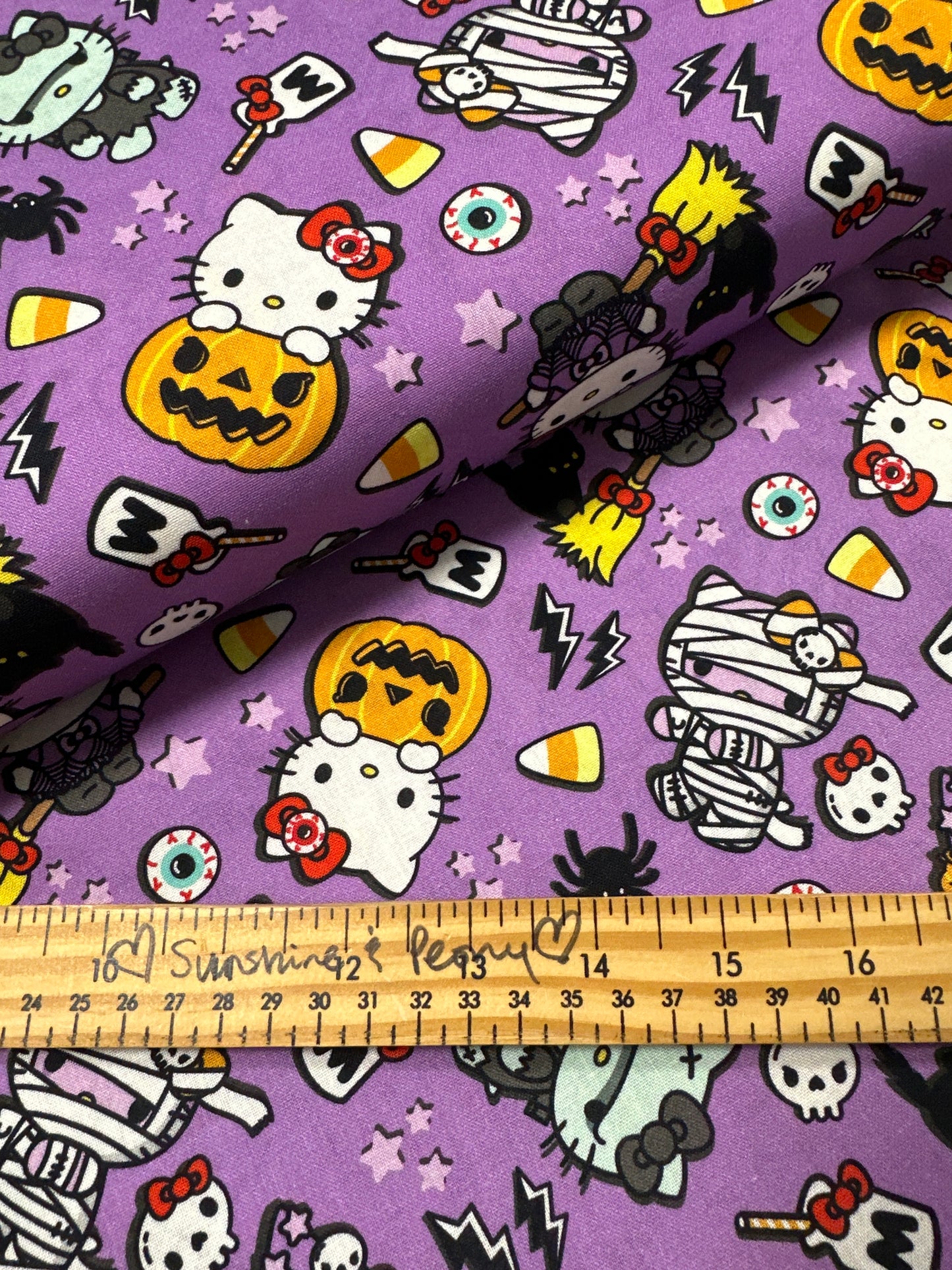 Hello Kitty by San Rio brought to us by Springs Creative - Halloween Fun - Purple