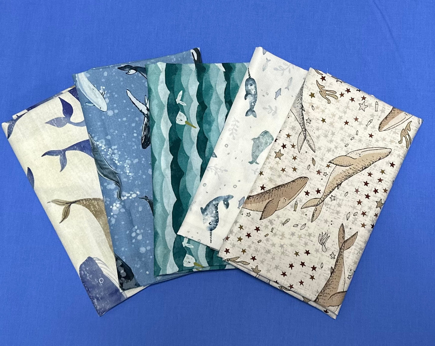 Whales - All the whales  - Fat Quarter Bundle